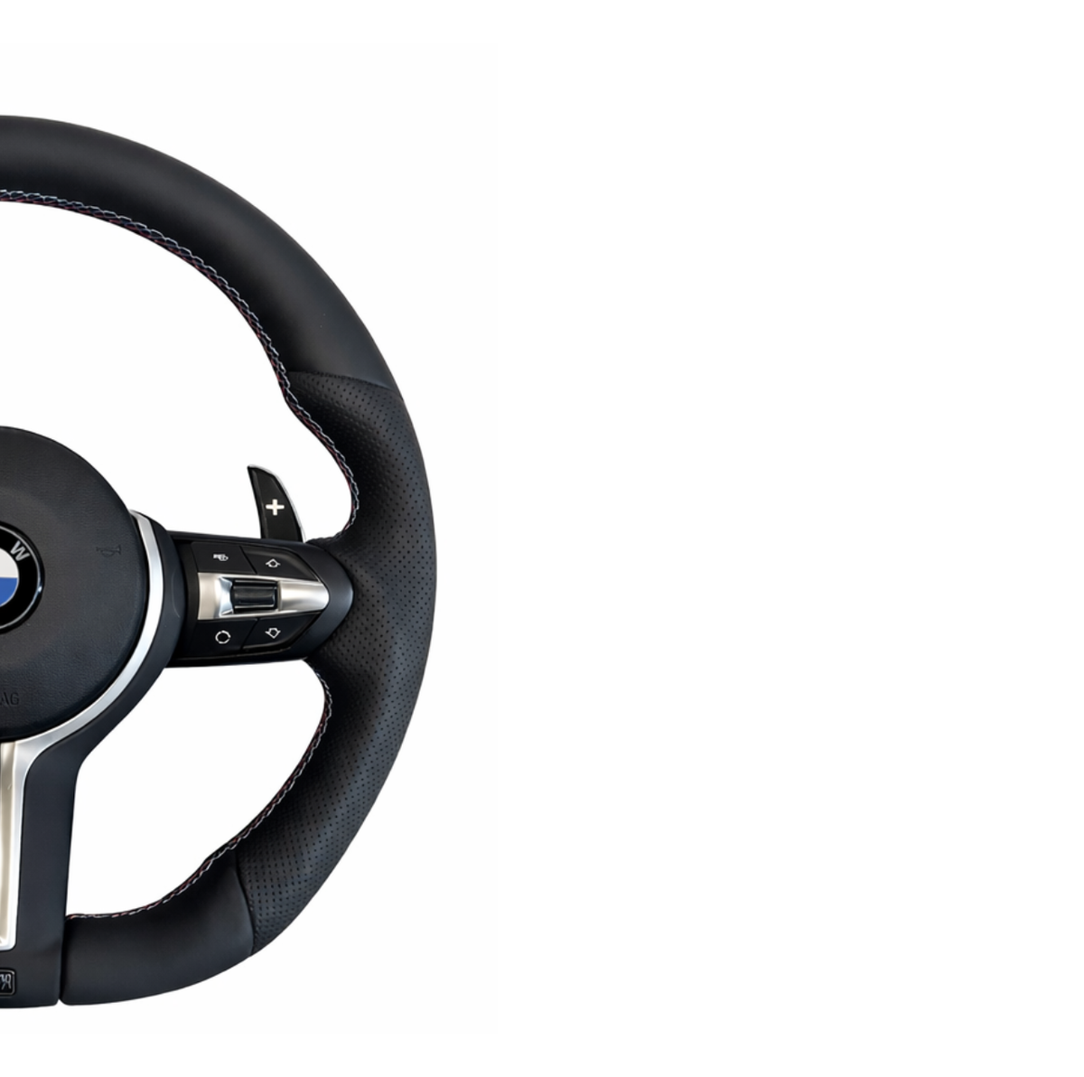 E-Series Flat Steering Wheel Silver Plug & Play