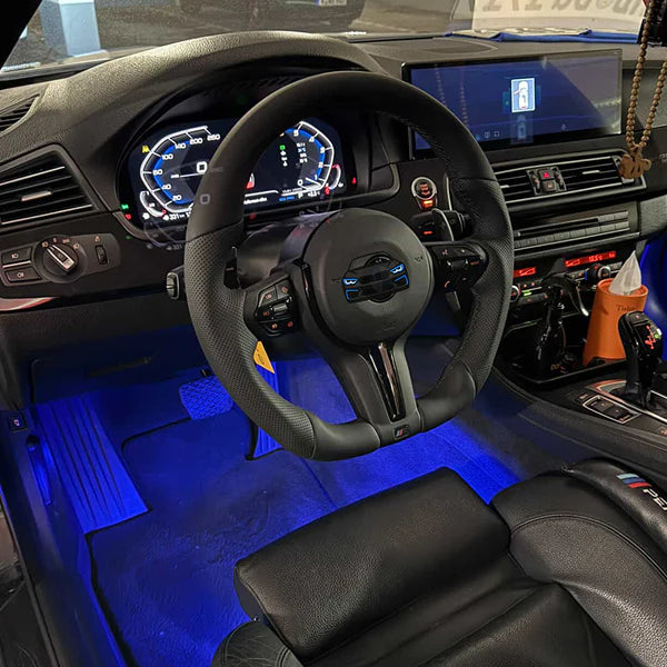 F-Series Flat Steering Wheel Black Plug & Play
