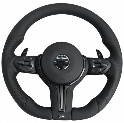 E-Series Flat Steering Wheel Black Plug & Play