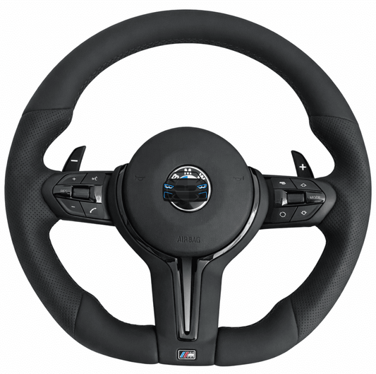 E-Series Flat Steering Wheel Black Plug & Play