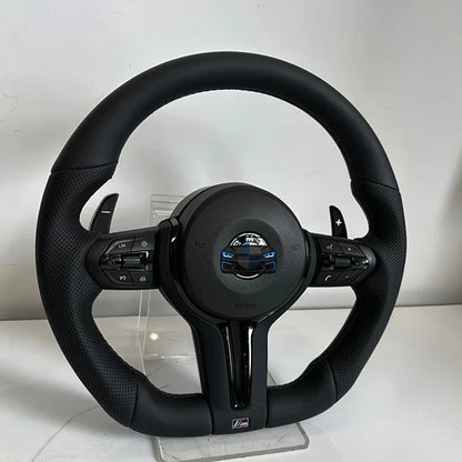 F-Series Flat Steering Wheel Black Plug & Play