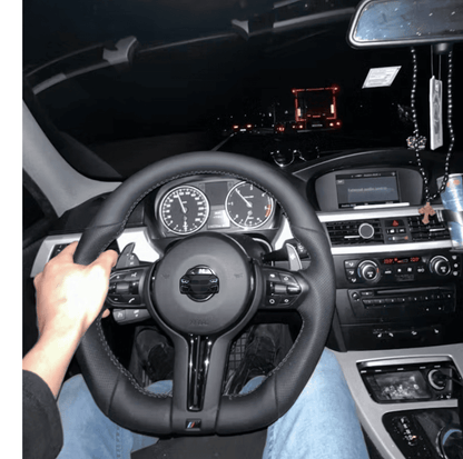 E-Series Flat Steering Wheel Black Plug & Play