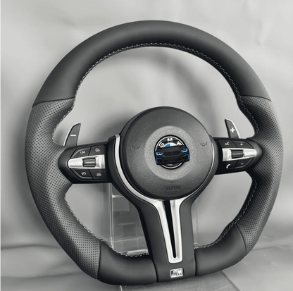 F-Series Flat Steering Wheel Silver Plug & Play