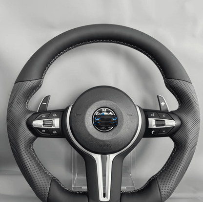 F-Series Flat Steering Wheel Silver Plug & Play