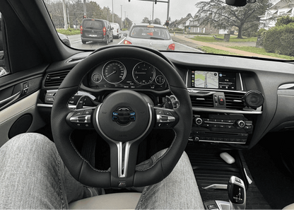 F-Series Flat Steering Wheel Silver Plug & Play