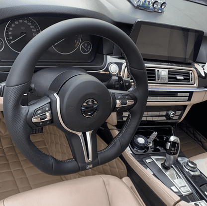 F-Series Flat Steering Wheel Silver Plug & Play