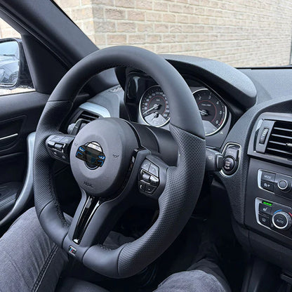F-Series Flat Steering Wheel Black Plug & Play